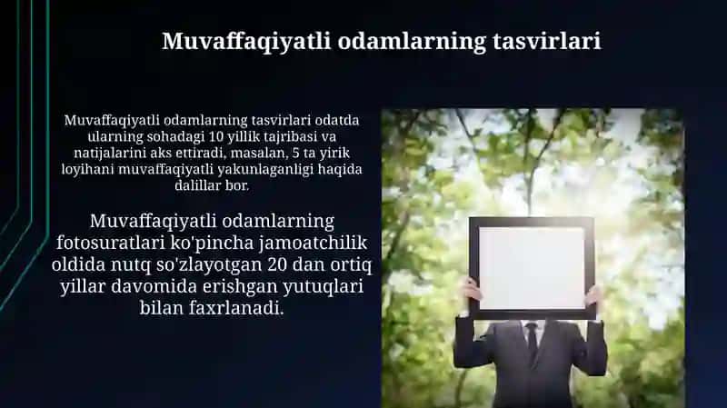 Muvaffaqiyatli odamlarning tasvirlari 3