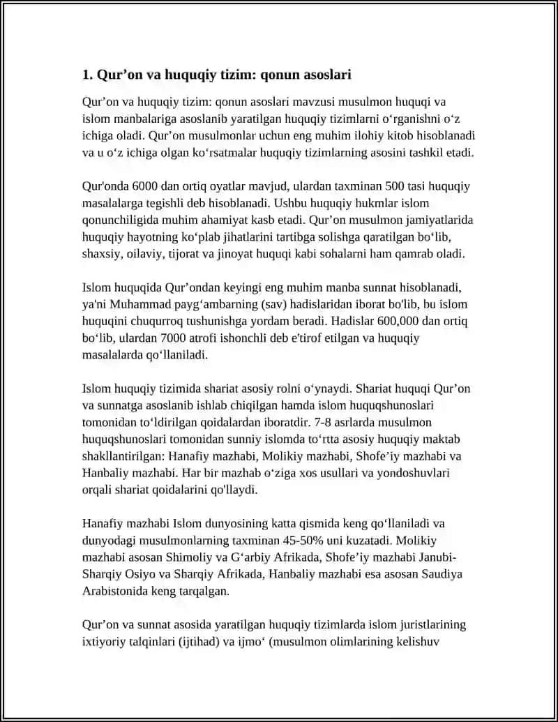 QURʼONI KARIM DUNYOVIY JIHATDAN OʻRNI 3