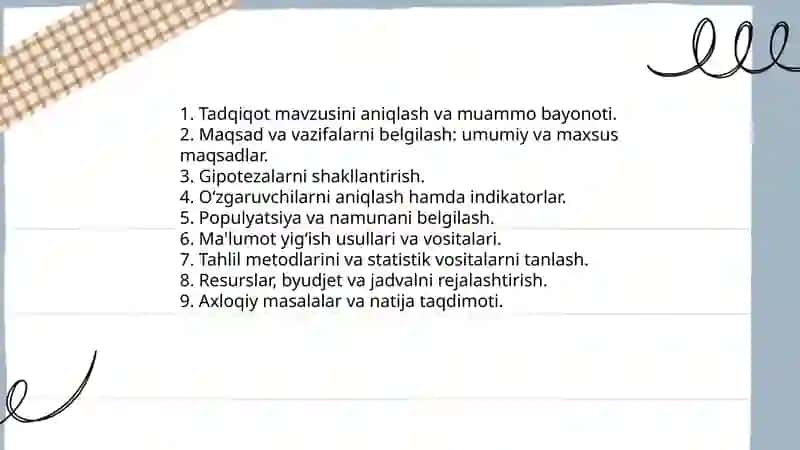 Statistik tadqiqotlarni tashkil etish 3