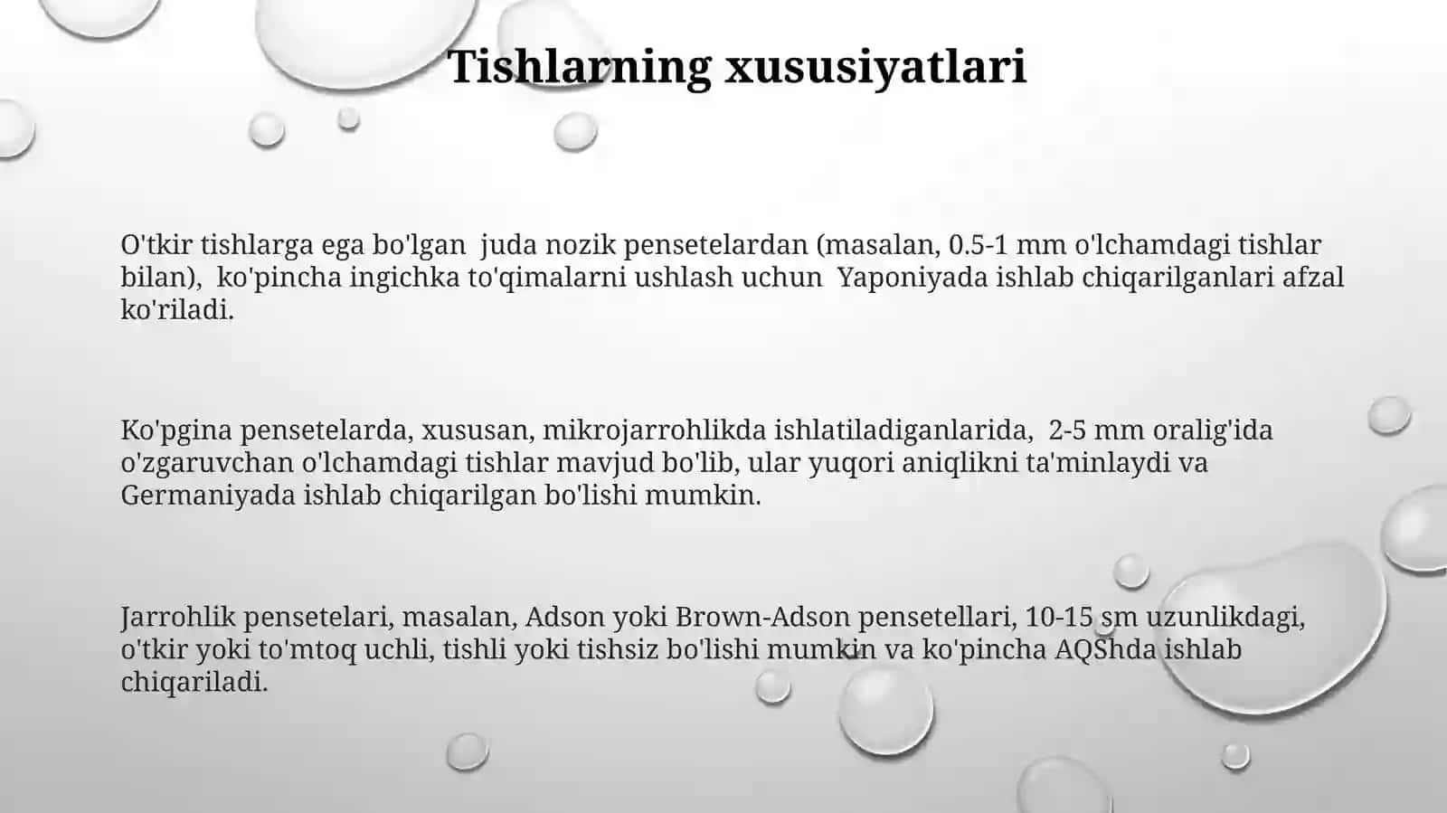 Jarrohlikda ishlatiladigan qisqich asboblar assortimenti 3