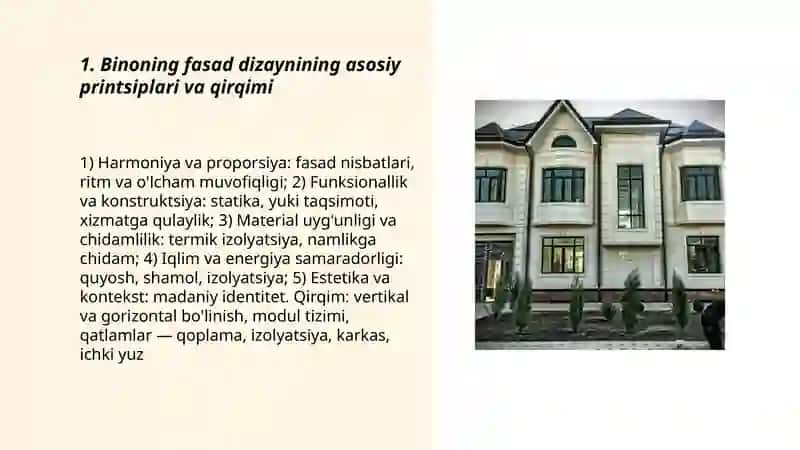 Binoning fasadi va qirqimi 3