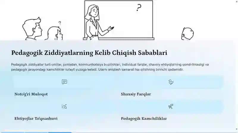 Pedagogik nizolar va ziddiyatlar 3