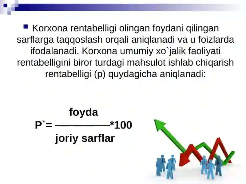 Foyda rentabelligi statistikasi 3