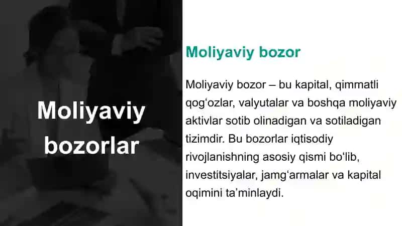 Moliyaviy bozorlar va bozor stavkalari 3
