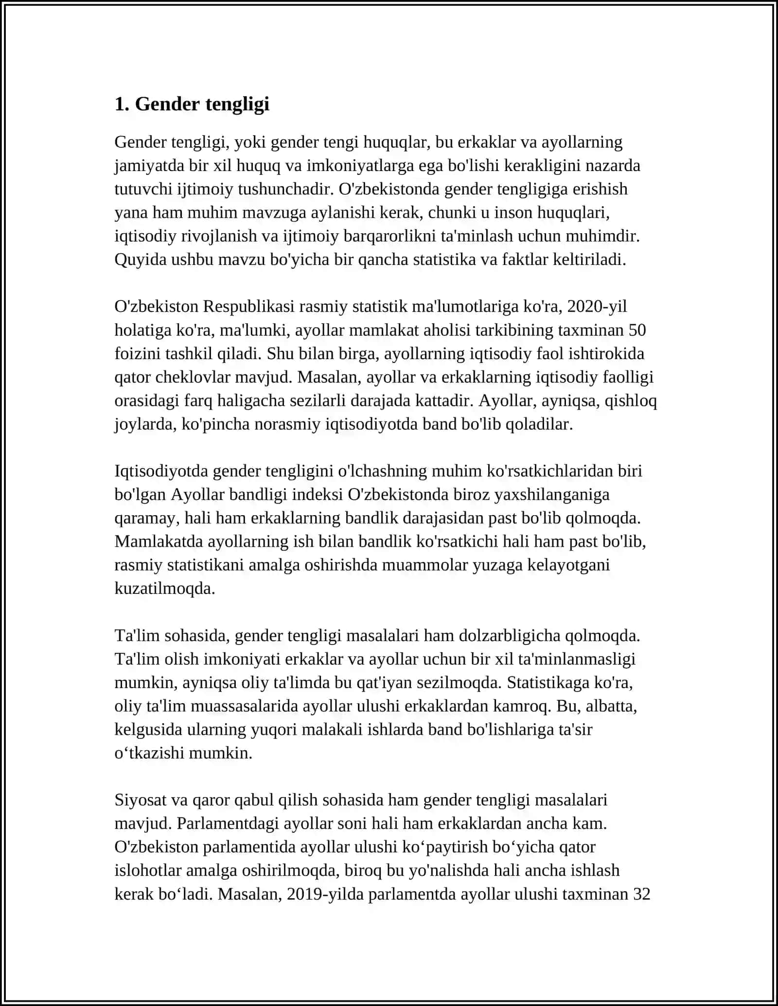 GENDIR SATSIOLOGIYASI 3