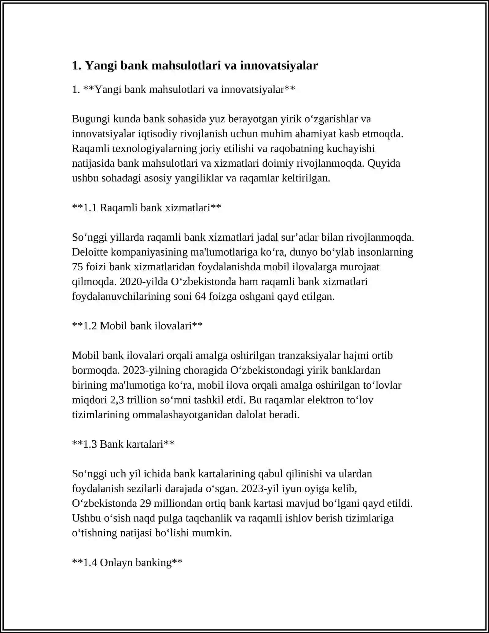 YANGI BANK MAHSULOTLARI 3