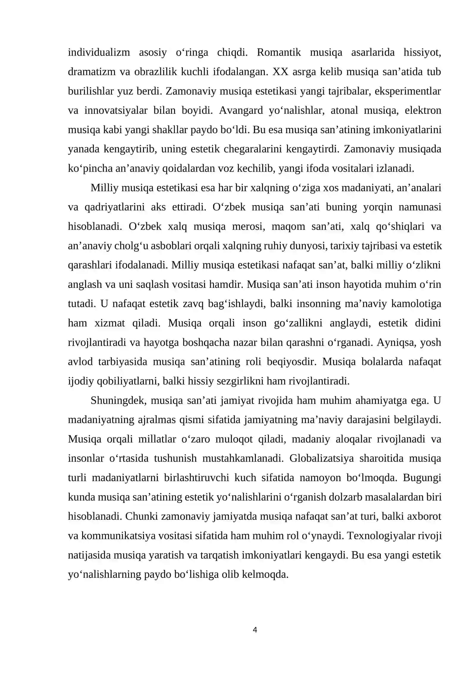 MUSIQA SAN’ATINING ASOSIY ESTETIK YO‘NALISHLARI 3