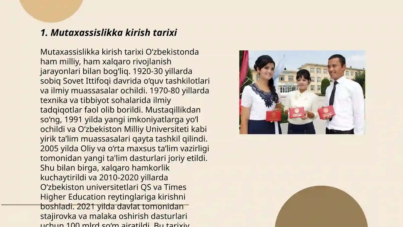Mutaxassislikka kirish fan sifatida 3