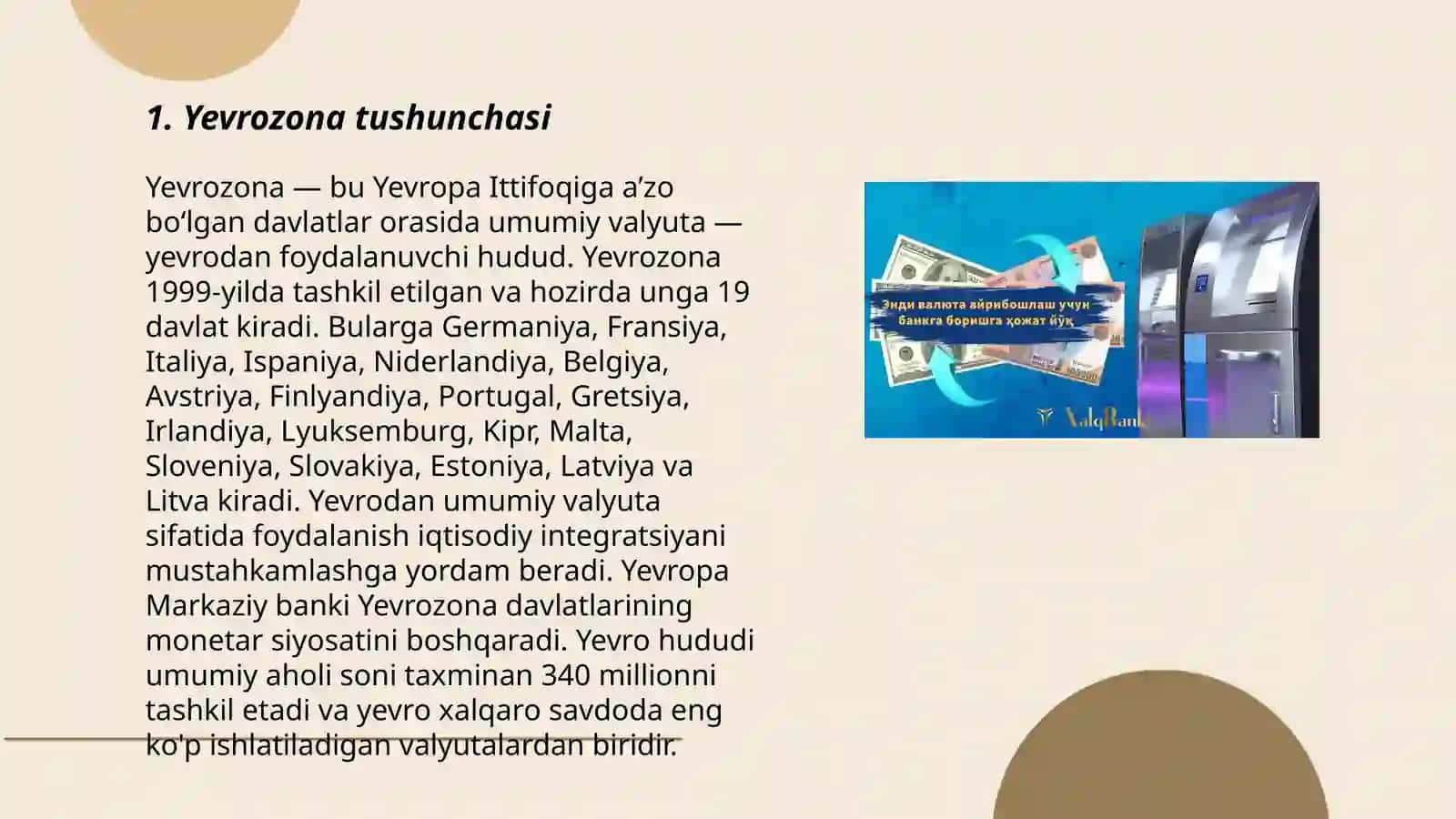 Yevrozona tushunchasi 3