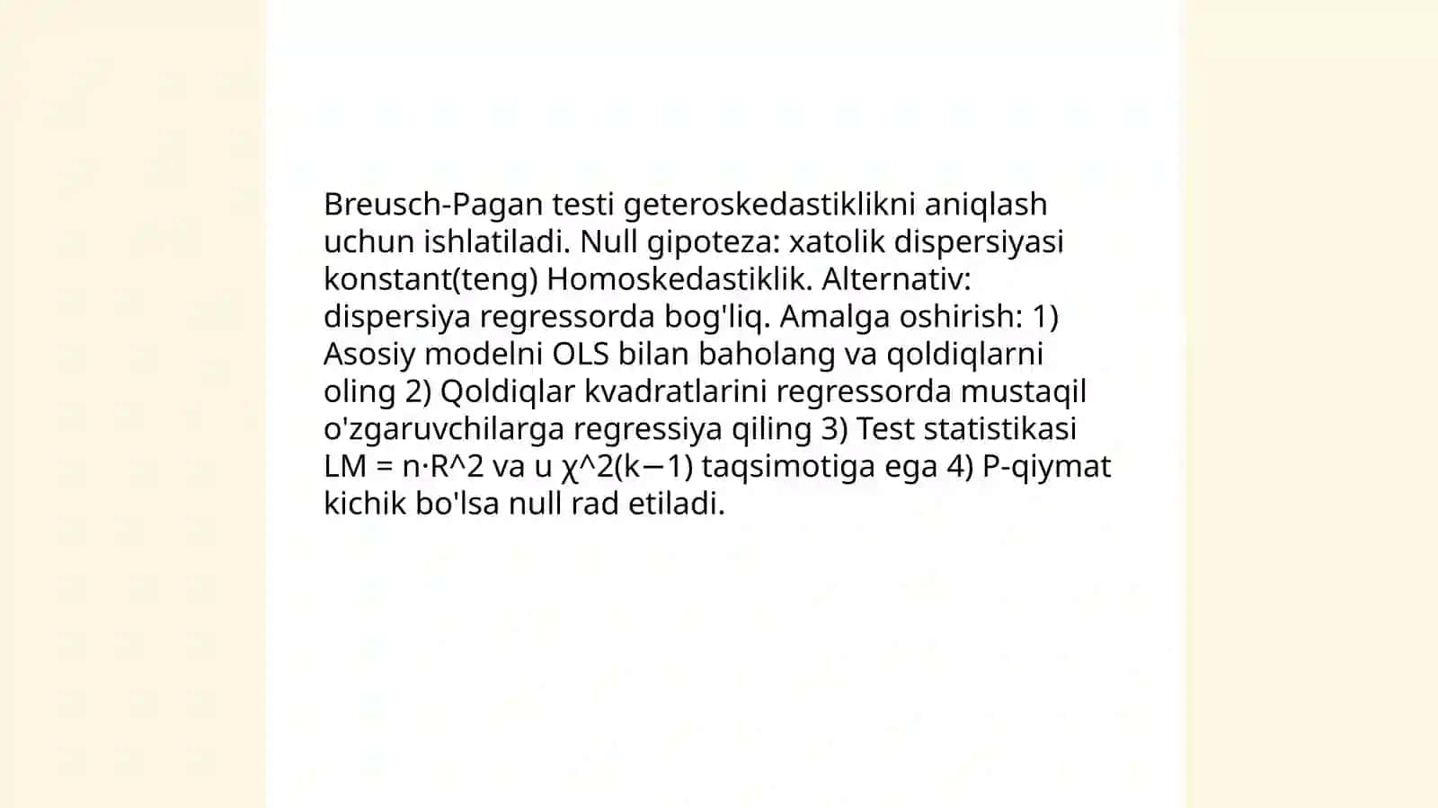 Breusch-Pagan testi 3