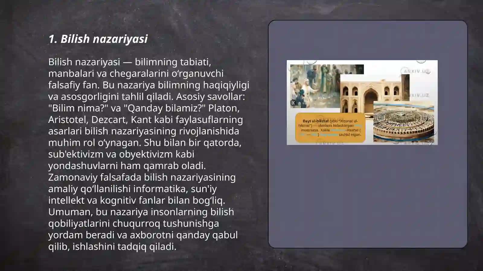 Bilish falsafasi 3