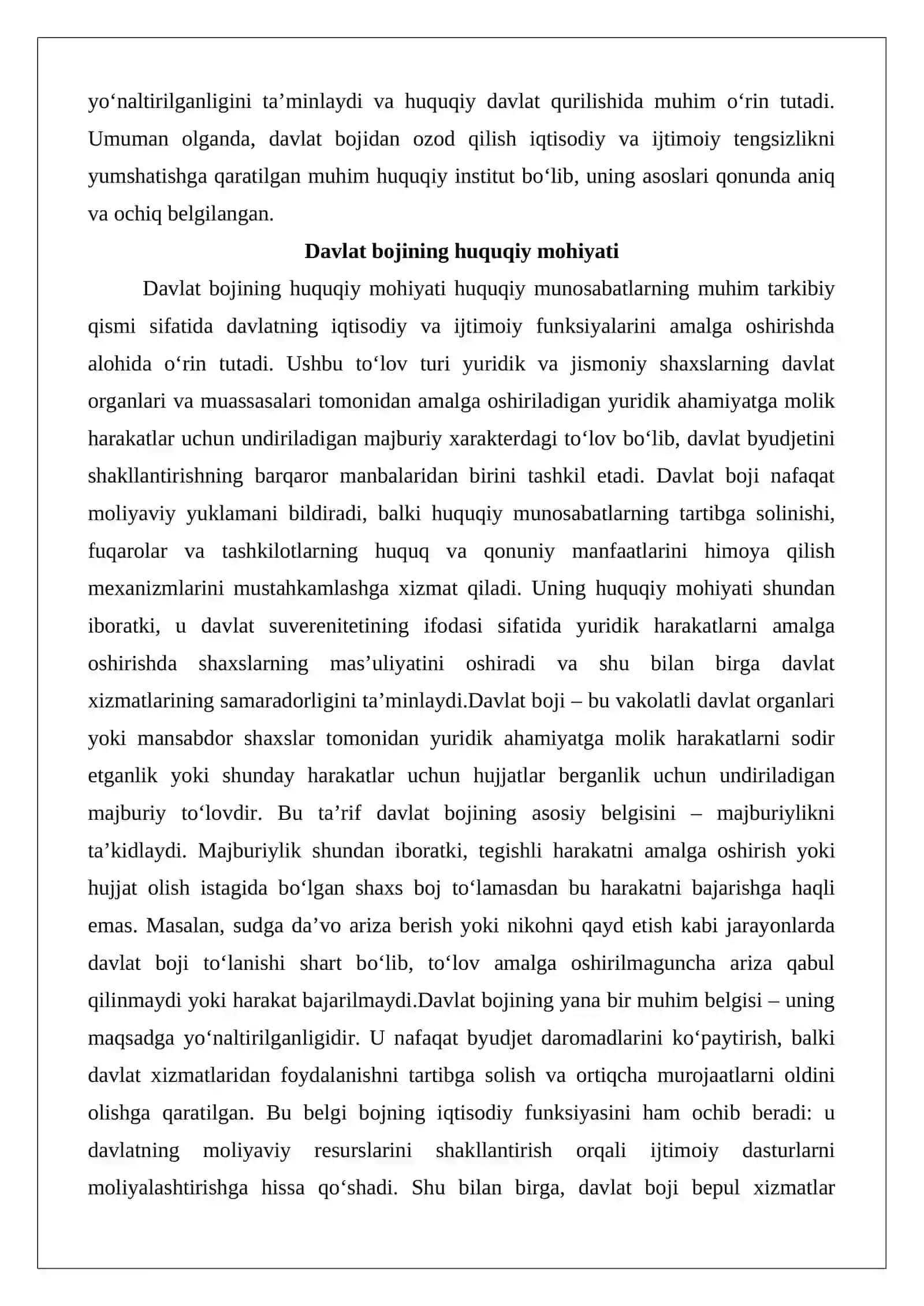 Davlat bojidan ozod qilish asoslari 3