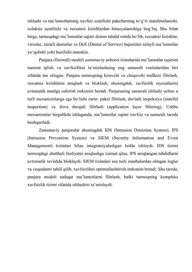 Xavfsiz axborot oqimining panjara modelida ma'lumotlar oqimini nazorat qilish 3