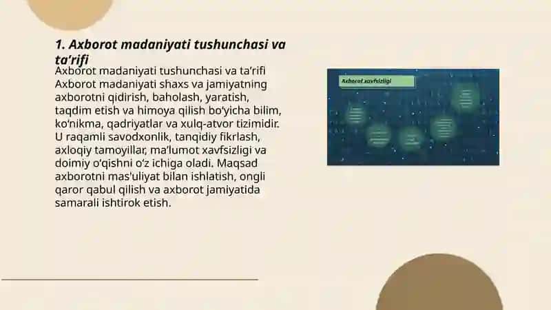 Axborot madaniyati tushunchasi va taʼrifi 3