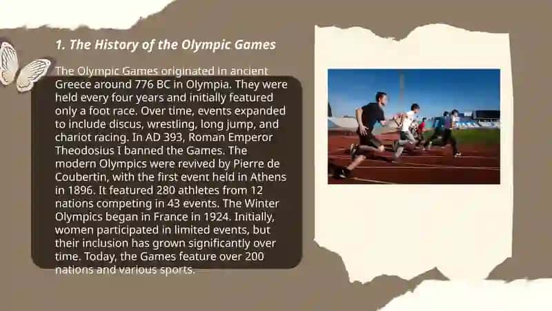 The History of the Olympic Games 3