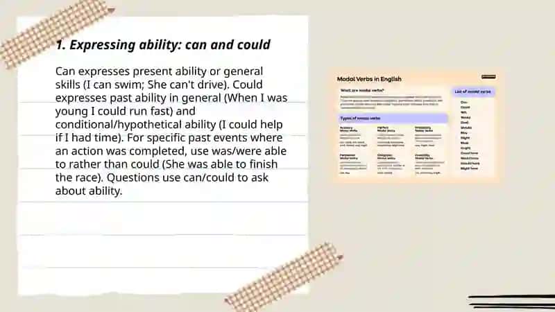 The use of modal verbs in everyday communication 3
