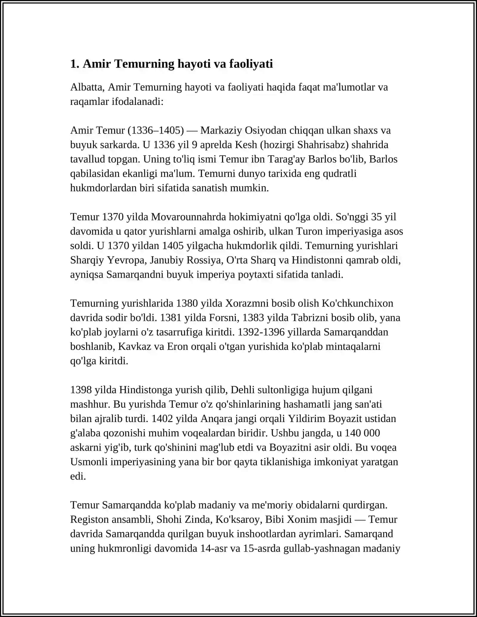 AMIR TEMUR MARKAZLASHGAN DAVLAT ASOSCHISI 3