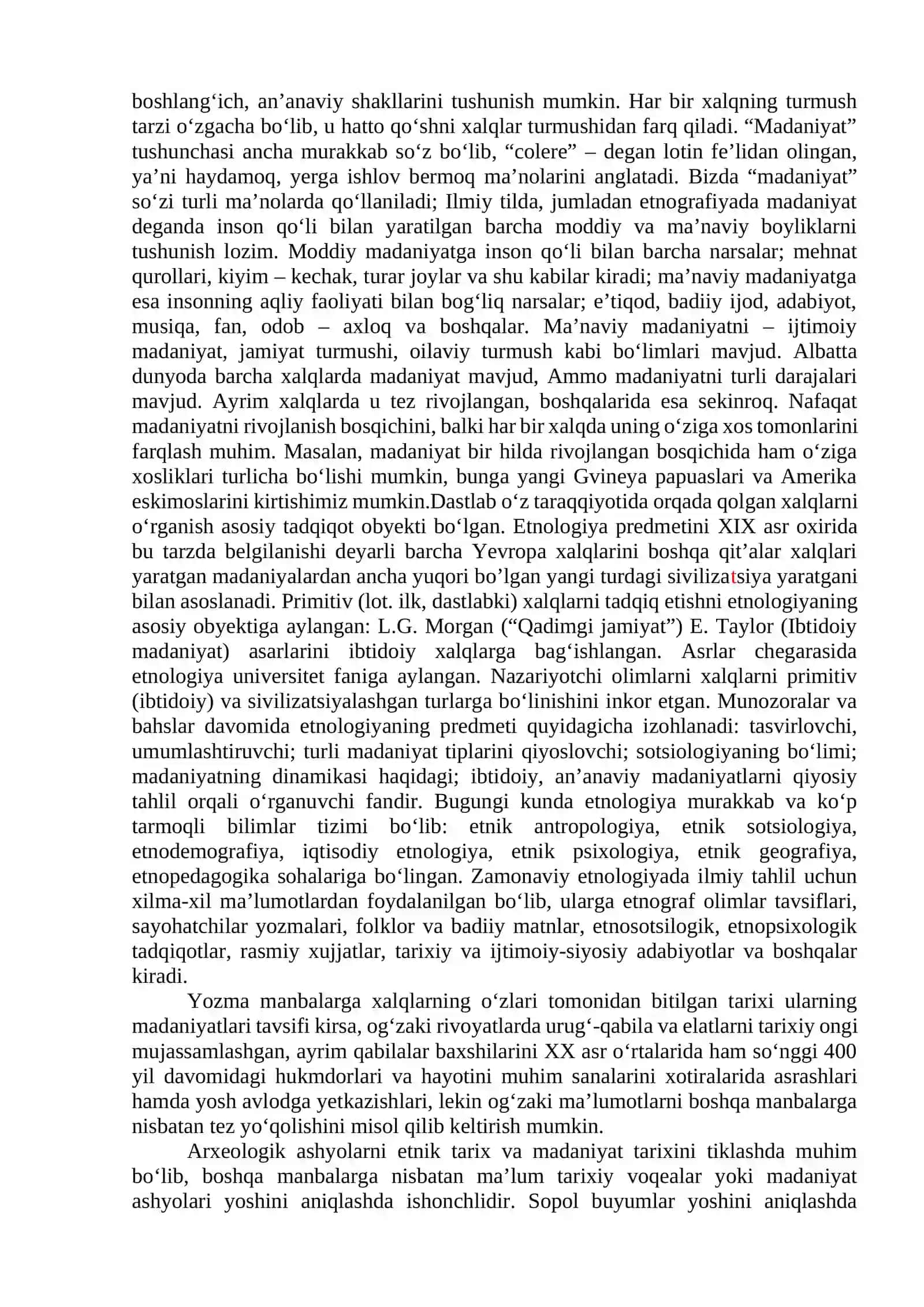 Etnologiya fanining paydo bo’lish tarixi 3