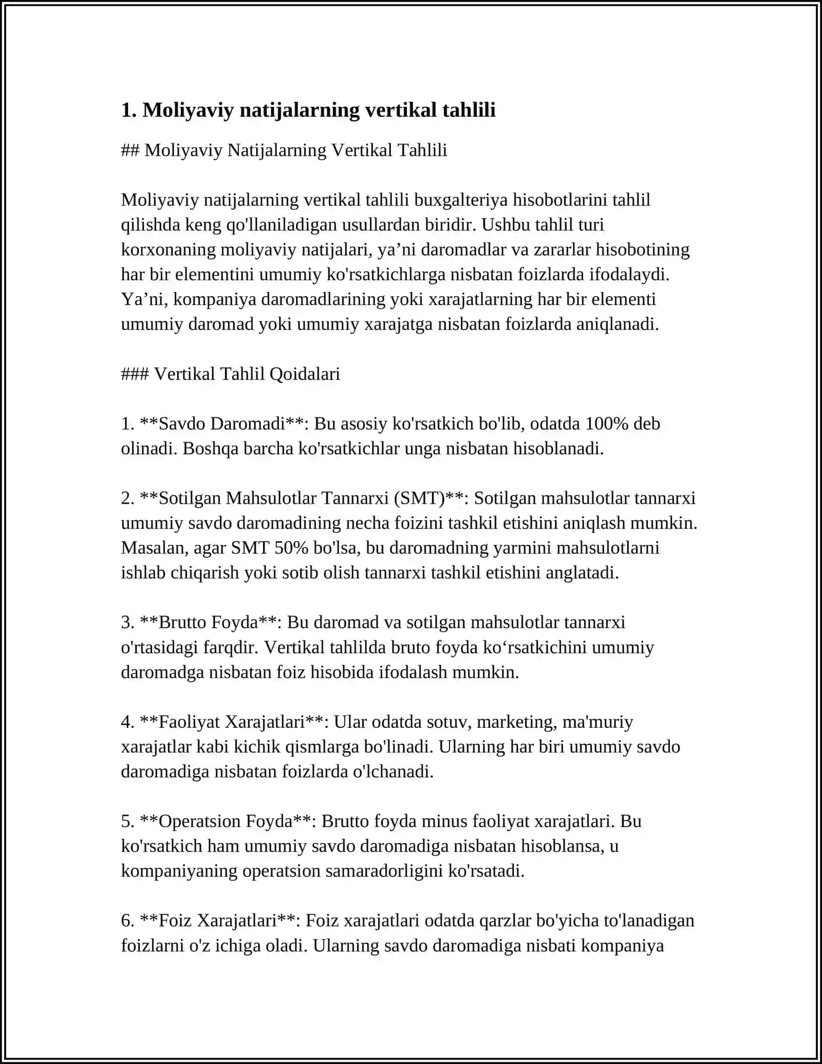 Moliyaviy Natijalarning Vertikal Tahlili 3