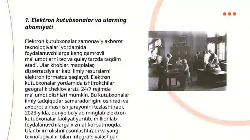 Elektron kutubxonalar ularni tashkil etish 3