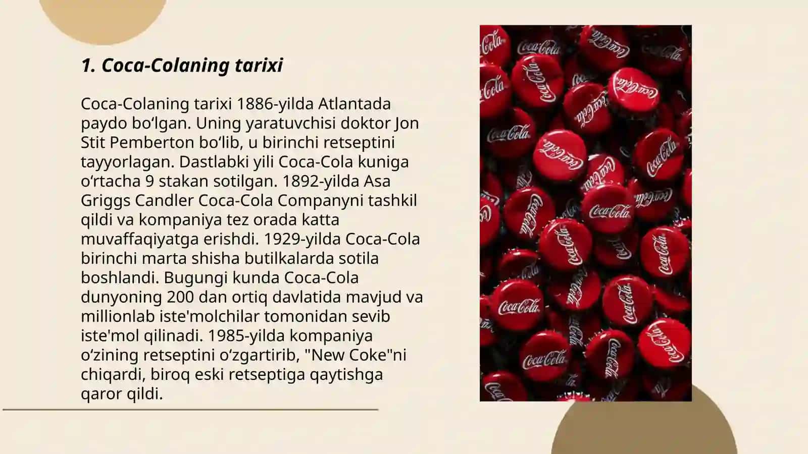 Coca cola brendi haqida malumot 3