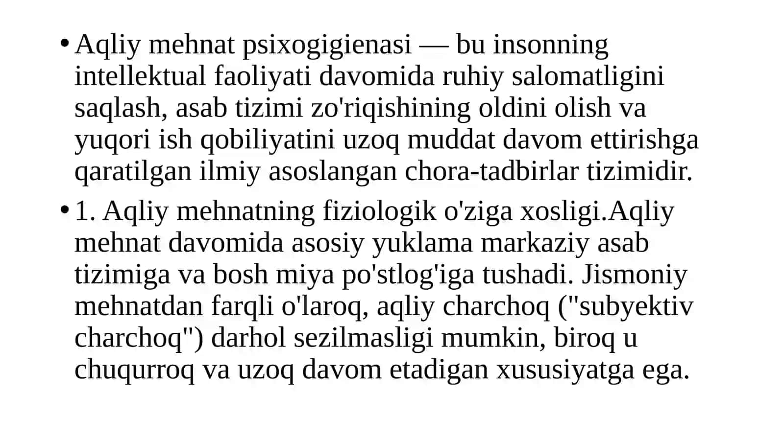 Aqliy mehnat psixogigenasi 3