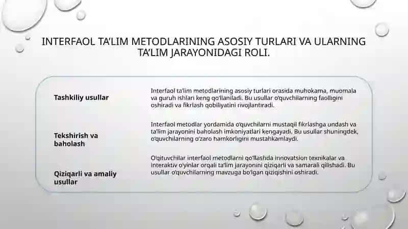 Interfaol ta’lim metodlari tasnifi 3