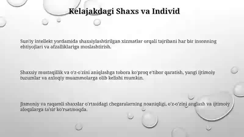 Shaxs va individ tushunchasi 3