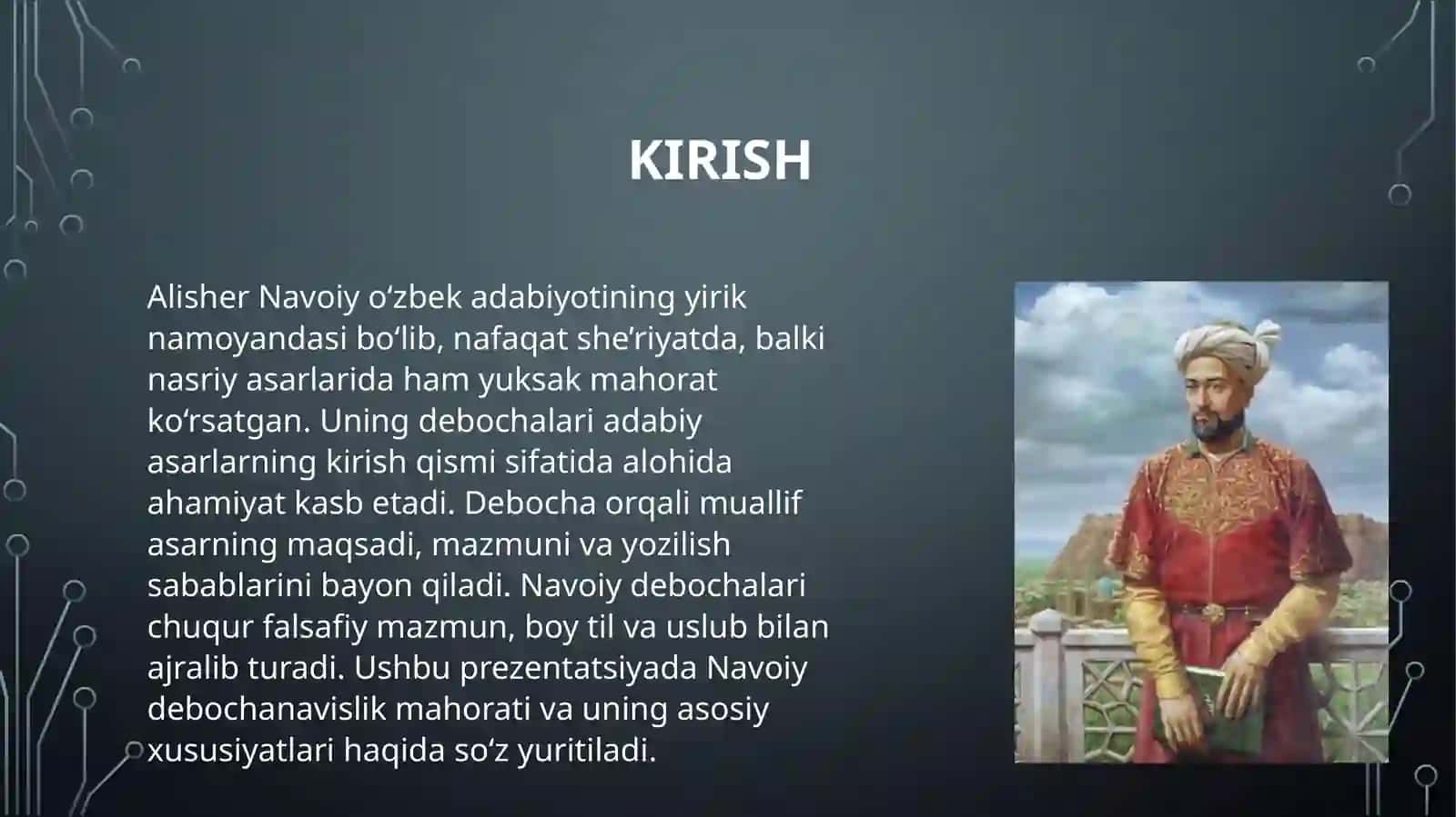 Navoiyning debochanavislik mahorati va debochalar xususiyatlari 3