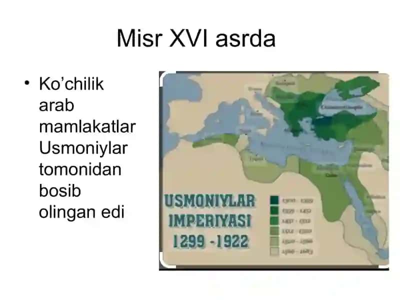 Jahon Tarix Misr Usmoniylar boshqaruvi ostida 3