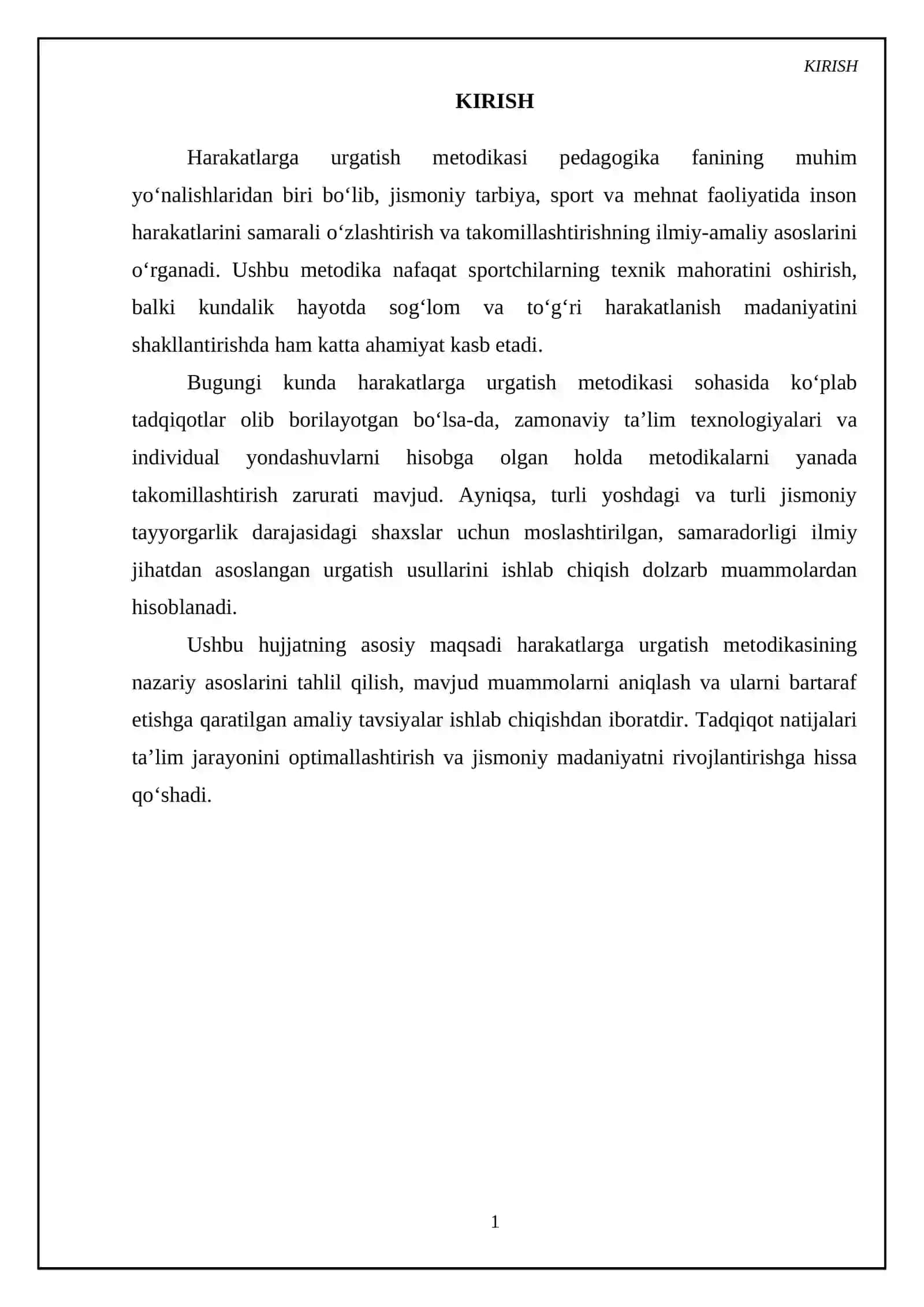 Harakatlarga urgatish metodikasi 3