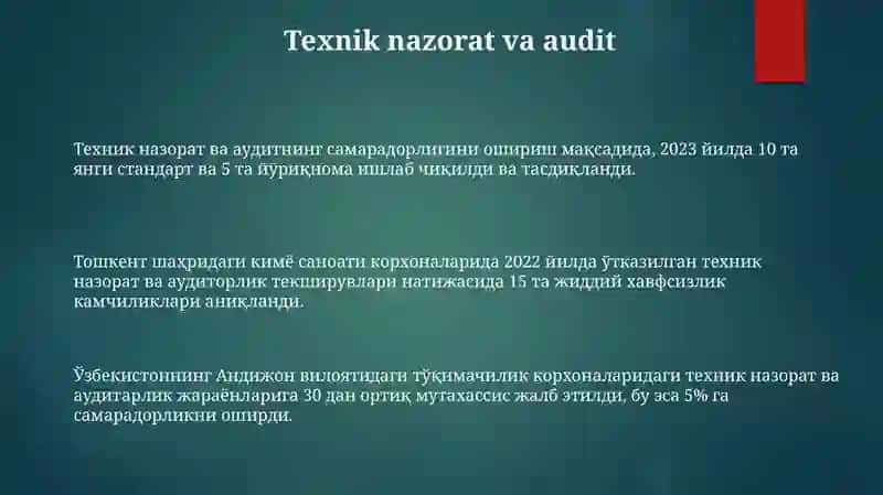 Xavfli Ishlab Chiqarish Korxonalarining Sanoat Xavfsizligi Holati 3