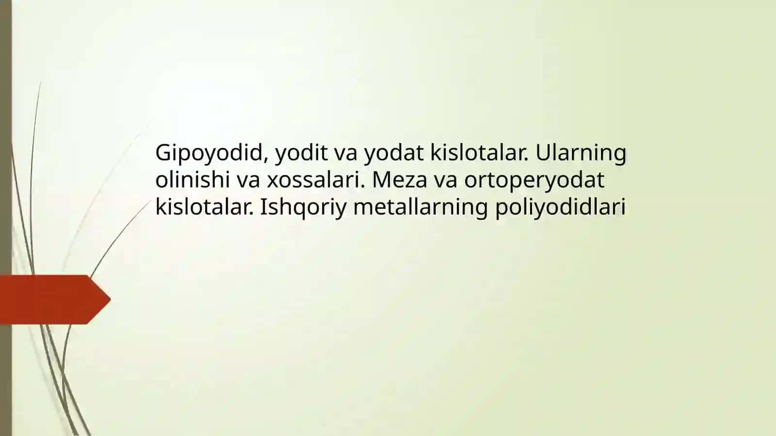 Azamatning Noorganik Kimyo fanidan tayyorlagan MUSTAQIL ISHI 3