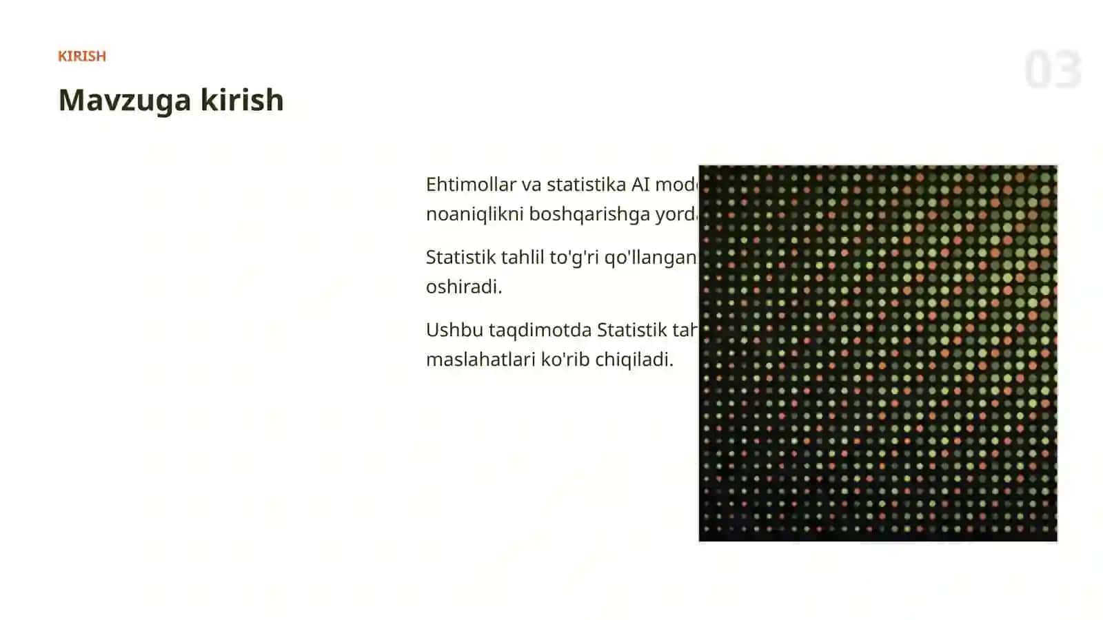 EHTIMOLLAR VA STATISTIKA 3
