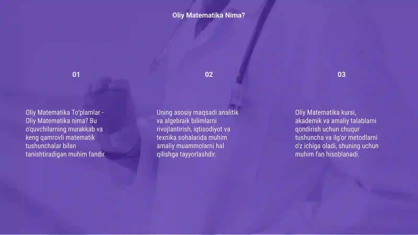 Oliy Matimatika Toʻplamlar 3