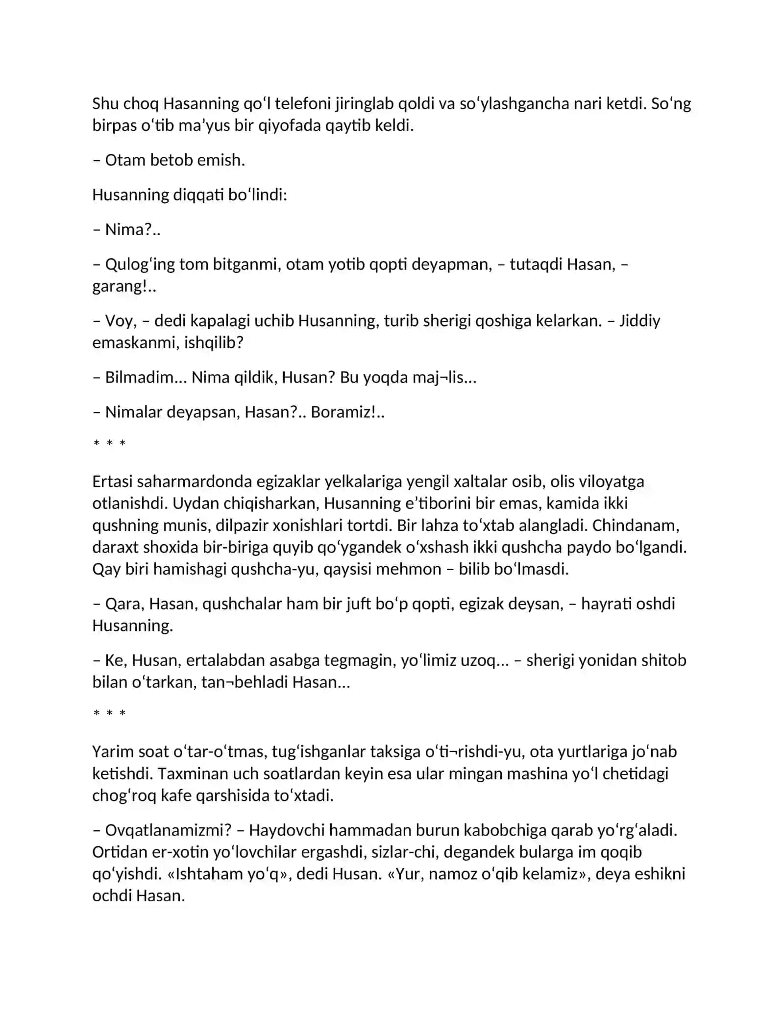 Ulugʻbek Hamdam Musulmon hikoyasi 3