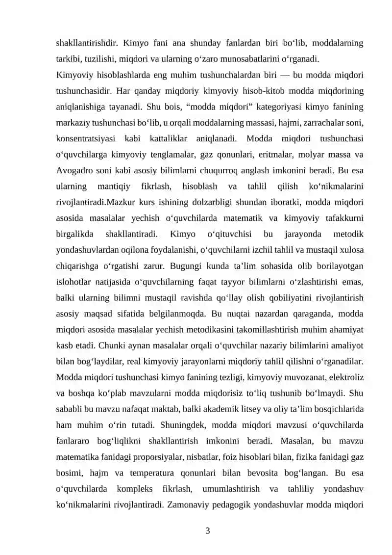 Moddalar miqdori asosida masalalar yechish metodikasi 3