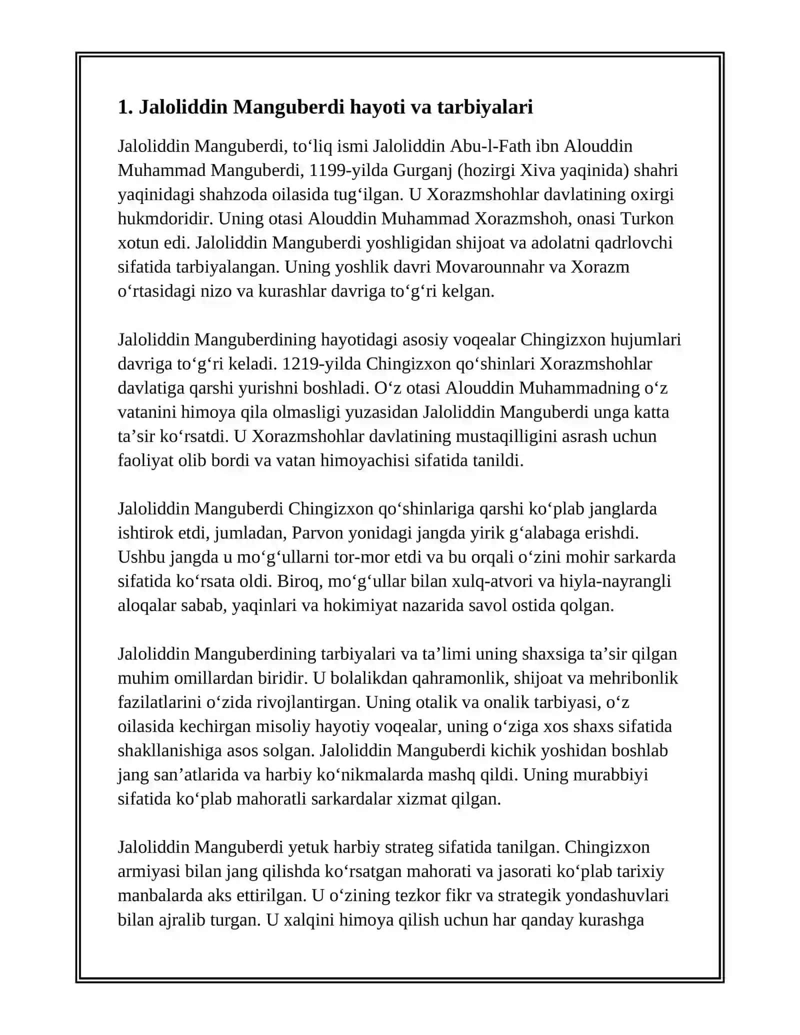 JALOLIDIN MANGUBERDI VATAN HIMOYACHISI 3