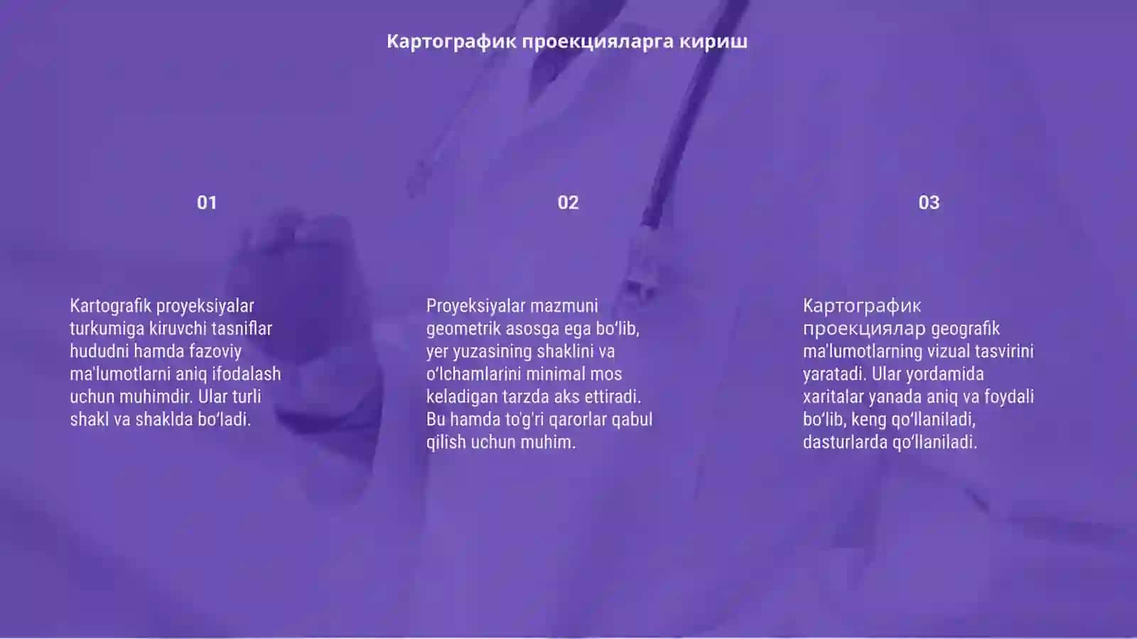 Kartografik proyeksiyalarni tasnifi 3