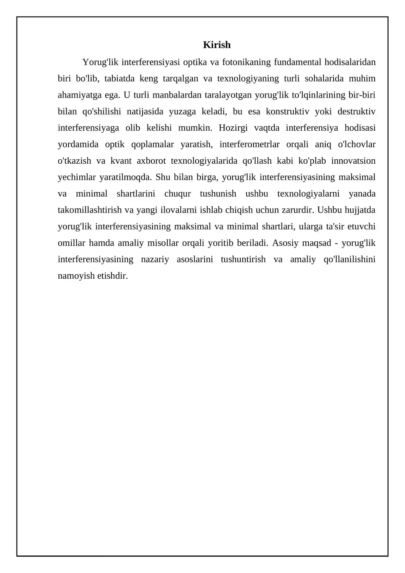 Yorug'lik interferensiyasi 3