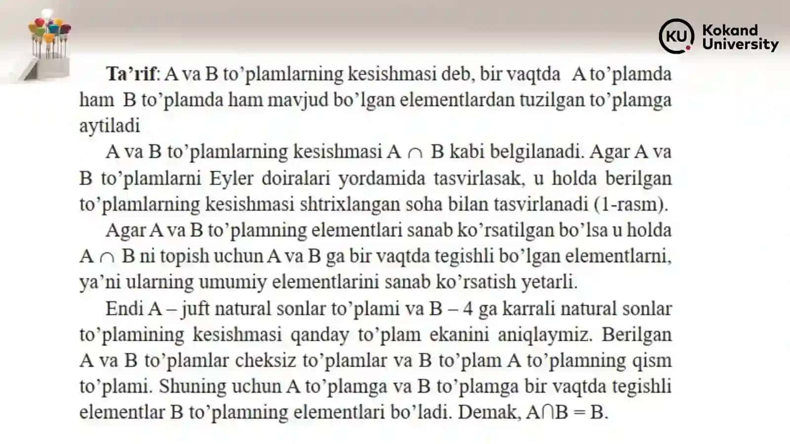Boshlang‘ich matematika kursi nazariyasi 3
