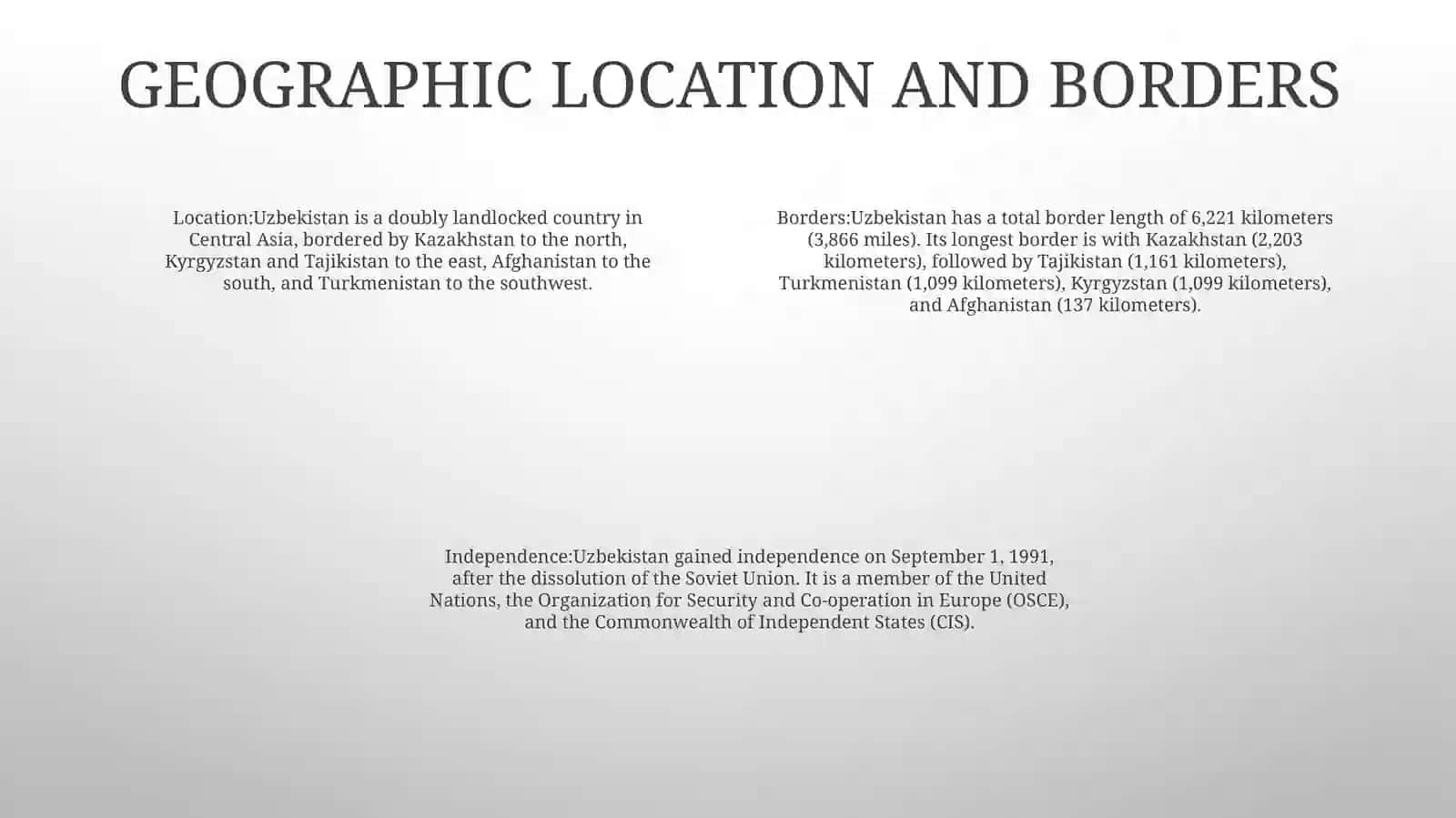 Economic Development in Uzbekistan 3