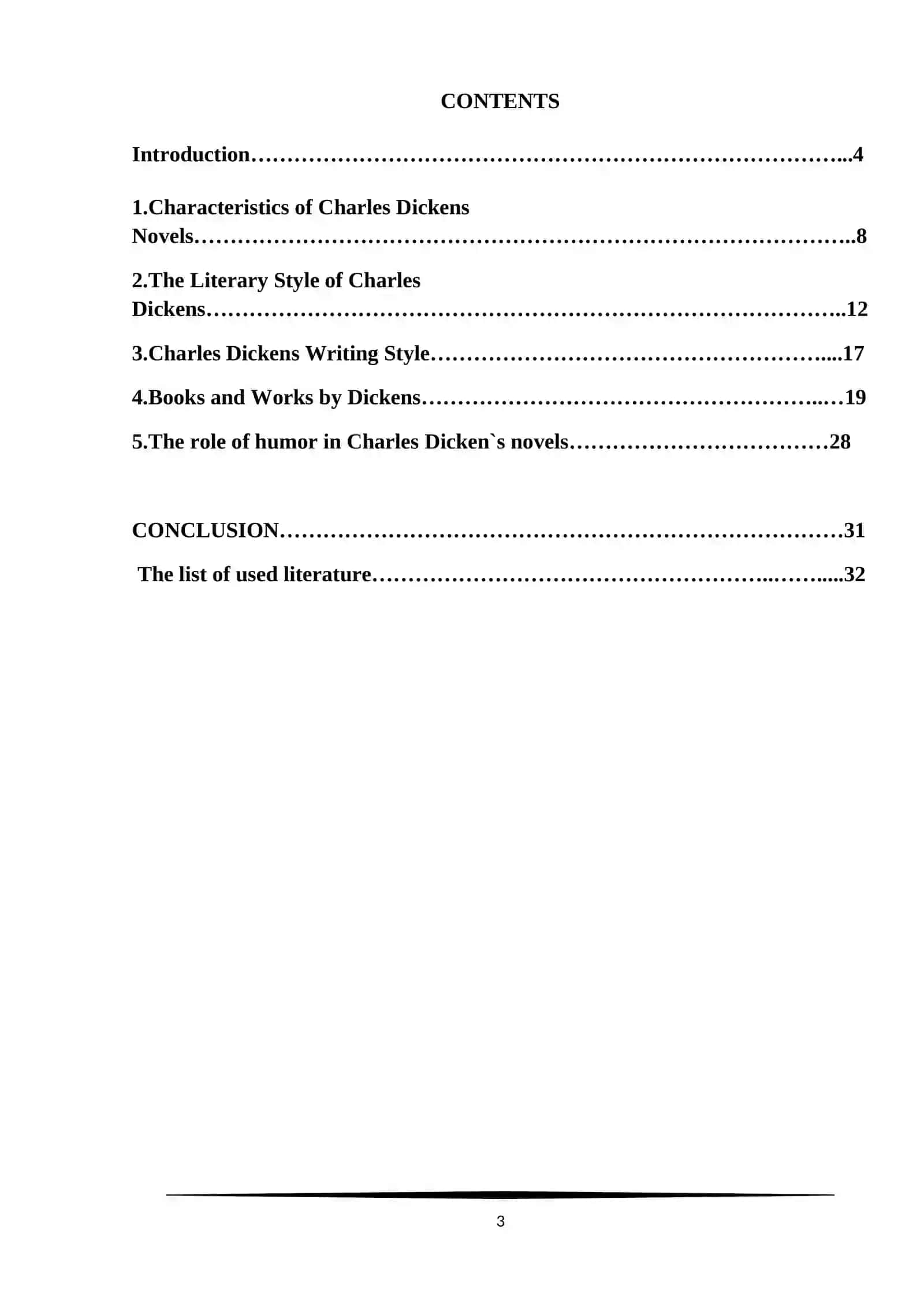 Theme: The main peculiarities of humor in Charles Dickens`s novels 3