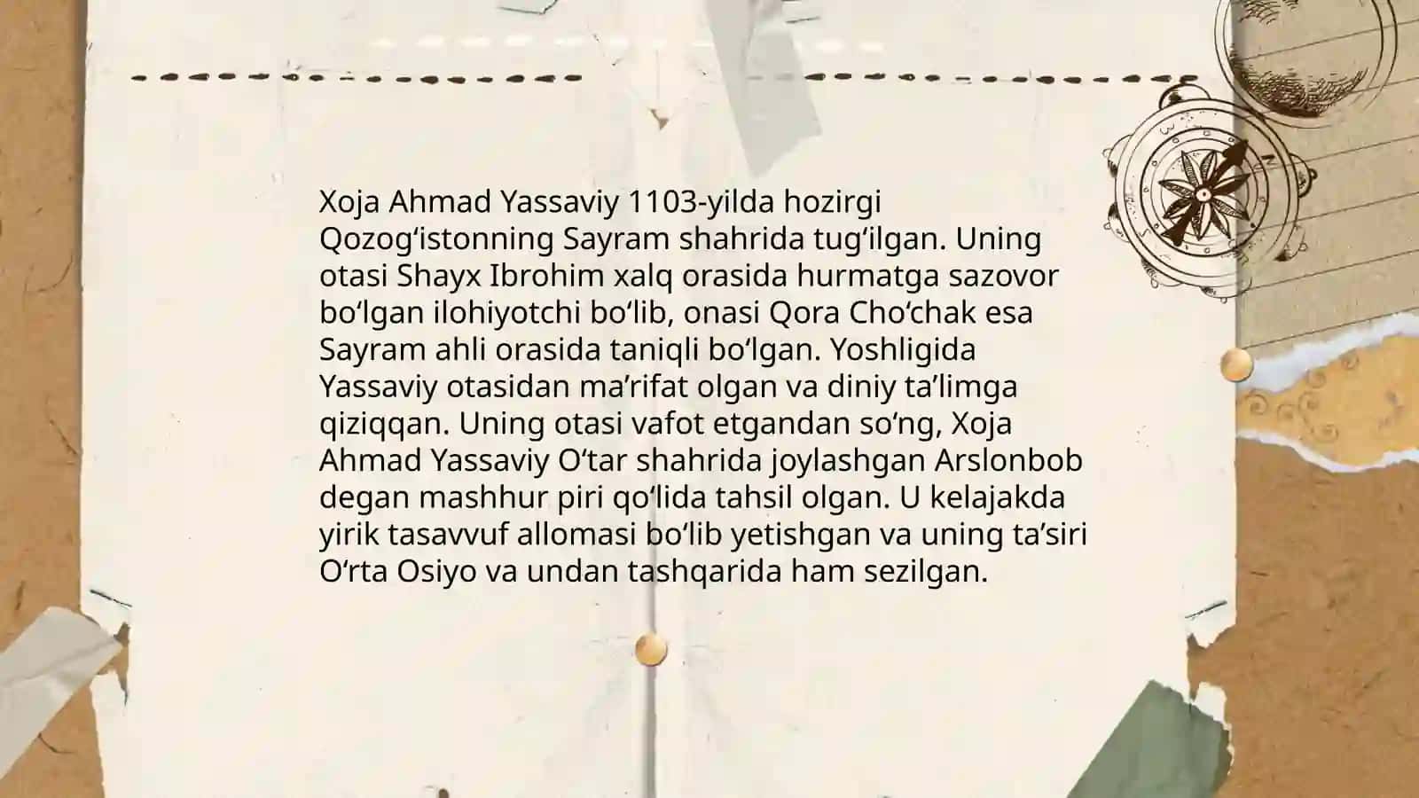 Xoja Ahmad Yassaviy hayoti va ijodi 3