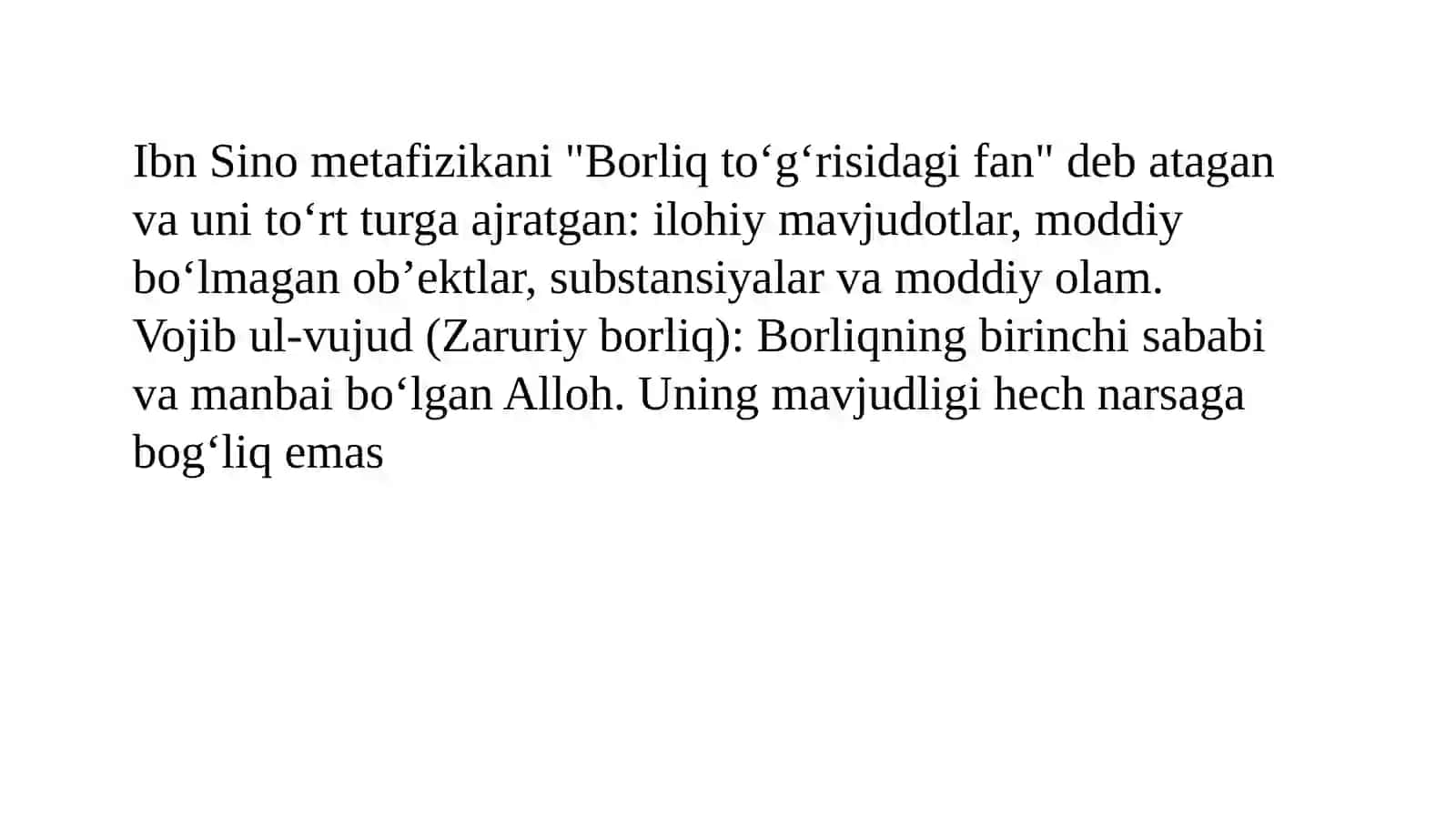 IBN SINONING FALSAFASI 3