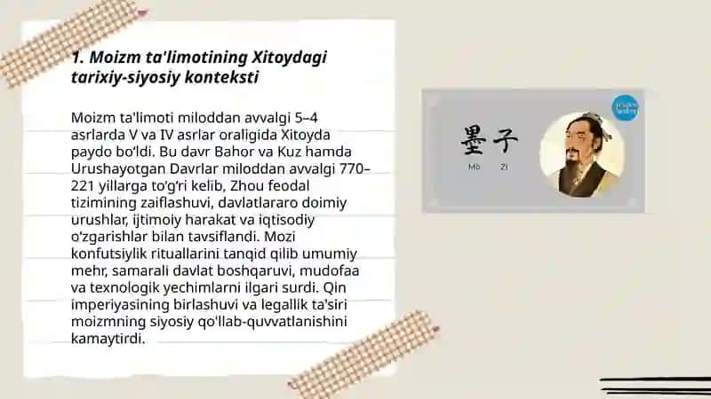 Moizm ta'limotining vujudga kelishi 3