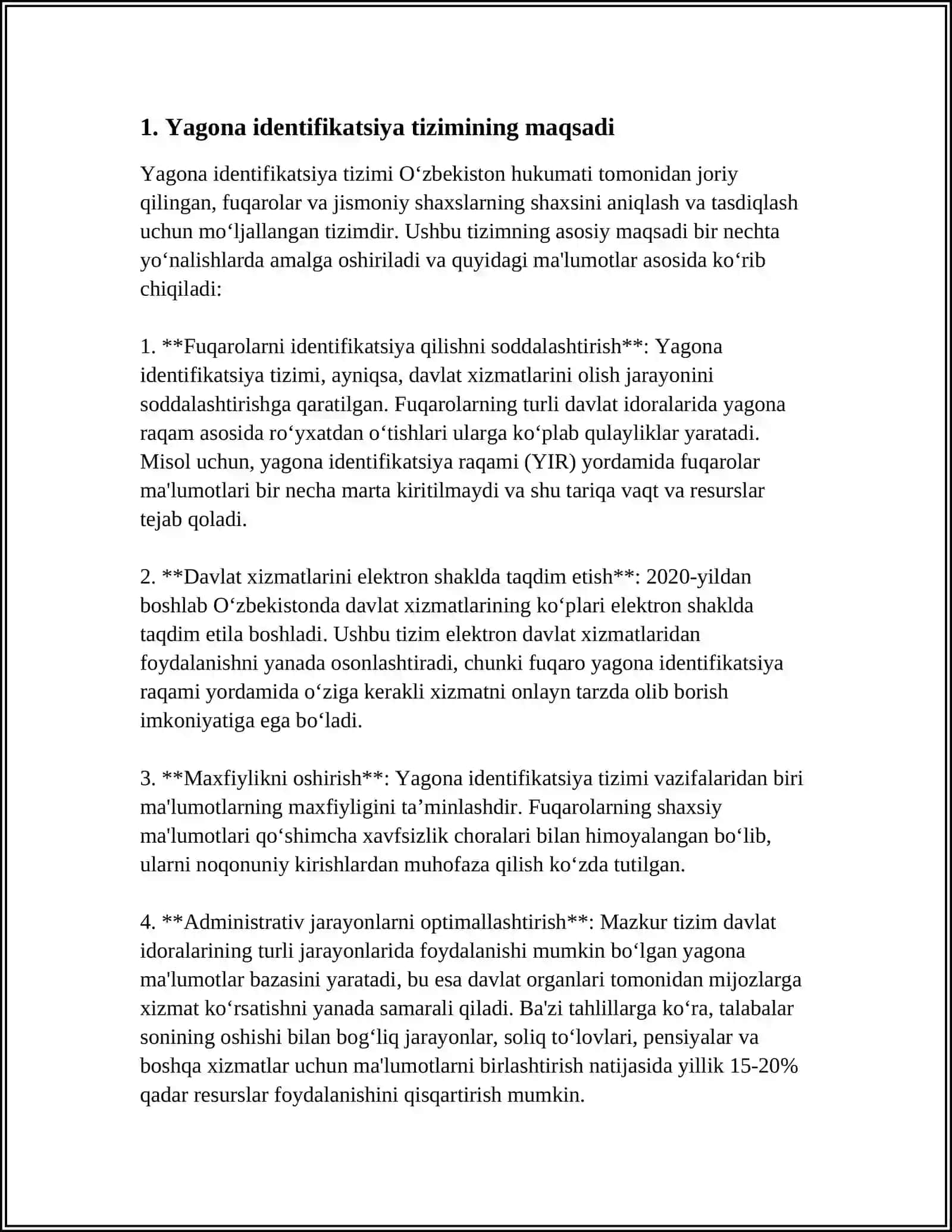 Yagona Identifikatsiya Tizimi 3