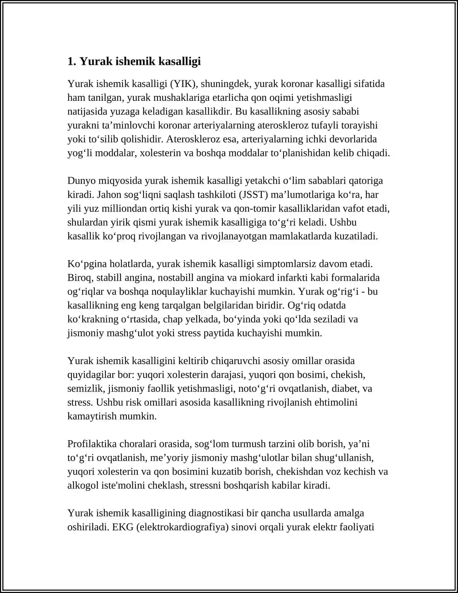 Yurak ishemik kasalligi 3