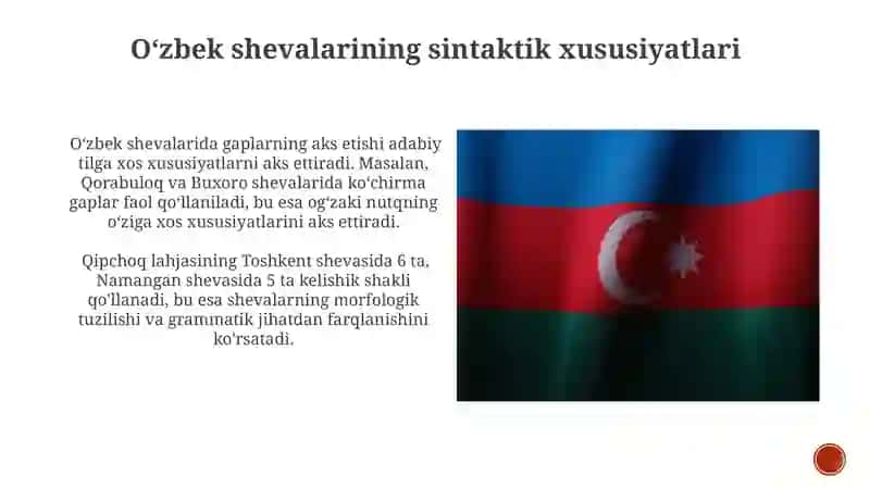 Oʼzbek shevalarining tasnifi 3
