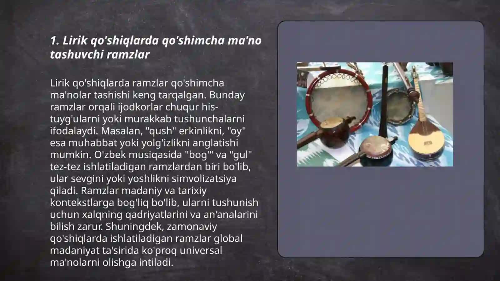 Lirik qo’shiqlardagi ramzlar va ularning turlari 3